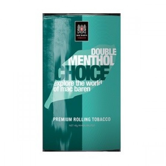 $8.990c/u, Tabaco, Double MENTHOL NEW 40gr, Mac Baren, Choice, pack 5